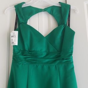 Emerald Green full length formal dress